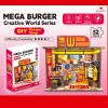 PUZZLE 3D 52 PIEZAS MEGA BURGUER CON LUZ CI-4077 ALEX BOG UNIDAD